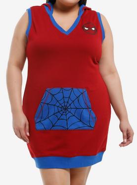 Her Universe Marvel Spider-Man Hoodie Dress Plus Size, , hi-res